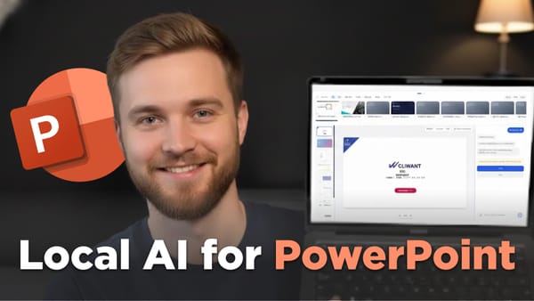 Comparison of ChatGPT text vs. a professional PowerPoint template managed by Contrl AI.